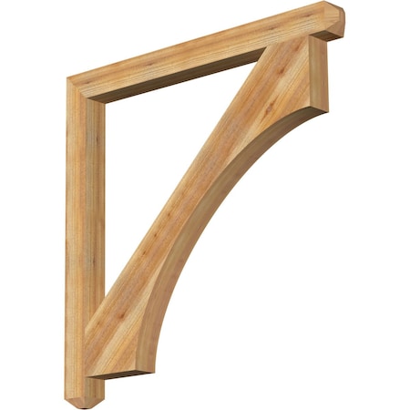 Ekena Millwork Westlake Craftsman Rough Sawn Bracket, Western Red Cedar, 4"W x 48"D x 48"H BKT04X48X48WTL04RWR